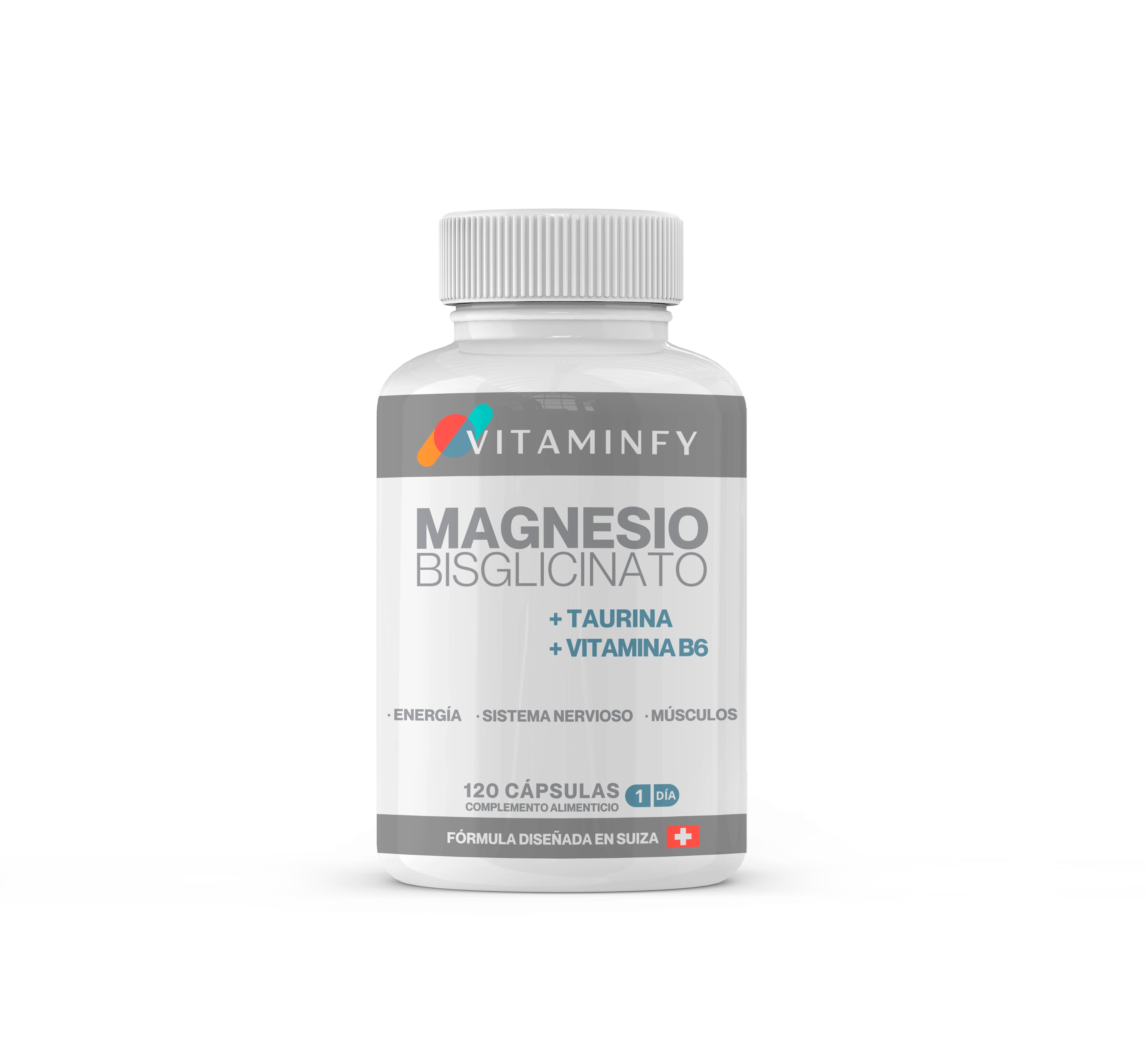 MAGNESIO BISGLICINATO CON VITAMINA B6 Y TAURINA